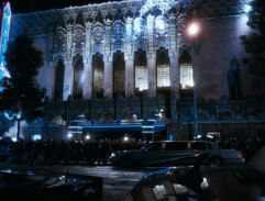 Rachel arrives at the club