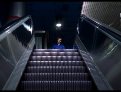 Sebastian waits for Annette at the train station