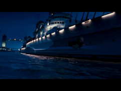 Flight over the river