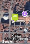 Next to the church